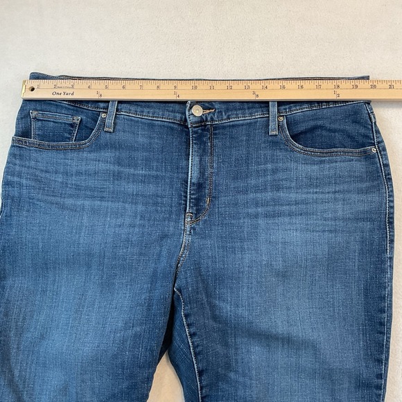 Levis 311 Shaping Skinny Capri Jeans Womens Plus 20W Blue Denim - Picture 7 of 14